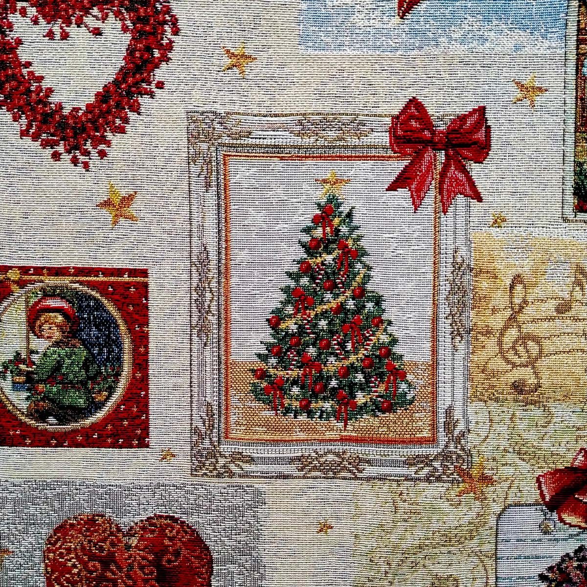 Гобеленова тканина 8705 новорічна - Зображення 3