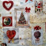 Гобеленова тканина 8705 новорічна