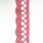 Мереживо 75428 371, темно рожеве