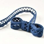 Мереживо 75428 020, світло-синє