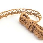 Мереживо 75428 096, світло-коричневе