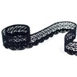 Мереживо 75077 100, чорне - Зображення 2