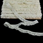 Мереживо 75411 034, світло-бежеве, на резинці, 18 мм - Зображення 2