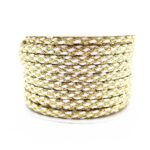 Шнур кручений металізований, золото + білий - Зображення 4
