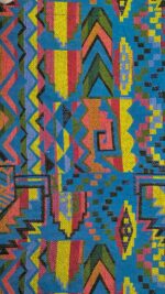 Гобелен 80 синій геометричний - Зображення 2