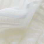 Натуральна тканина тюль для гардин 15с699 1/0 молочна, в смужку - Зображення 3