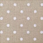Тканина Murano 3984/7309, Zweigart, бежева в білий горошок - Зображення 2