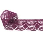 Мереживо 75098 018, фіолетовий, сливовий, 45 мм