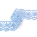 Мереживо 75238 363, блакитний, 51 мм