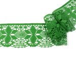 Мереживо 75286 183, зелений, трав'яний, 75 мм