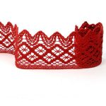 Мереживо 75293 052, темно-червоне, 68 мм