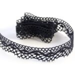 Мереживо 75416 085, темно-синій, 27 мм