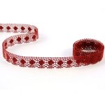 Мереживо 81014 072, бордовий, 16 мм