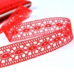 Мереживо 81040 013, червоний, 17 мм