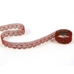 Мереживо 81215 072, бордовий, 14 мм