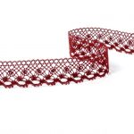 Мереживо 82222 072, бордовий, 21 мм