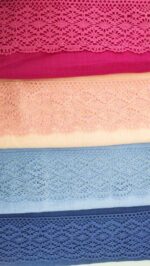 Мереживо 75188 343, рожева фуксія,100 мм - Зображення 3