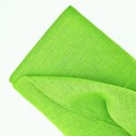 Лляна тканина 09с52/762 салатова, скатертинна - Зображення 2