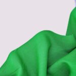 Лляна тканина 4с33/418 насичено-зелена, костюмна - Зображення 2