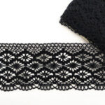 Мереживо 75188 100, чорне,100 мм