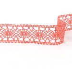 Мереживо 75235 358, кораловий, 43 мм