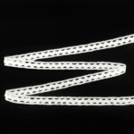 Оксамитове (бархатне) мереживо 12/3/30, біле, 13 мм - Зображення 2