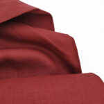 Лляна тканина 4с33/511 темно-червона, костюмна - Зображення 2