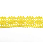 Мереживо 75187 181, жовте, 32 мм