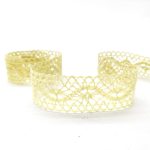 Мереживо 75577 081, жовте, 25 мм