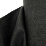 Лляна тканина 09с52/147 чорна, скатертинна - Зображення 2