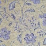 Тканина декоративна жакардова 14с152/255/2 квітковий орнамент синій