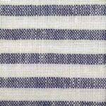 Лляна тканина у смужку 61200  біло-синя, Італія - Зображення 3