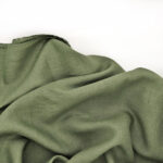 Лляна тканина 4с33/546 оливкова, костюмна - Зображення 2