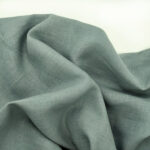 Лляна тканина 4с33/912 блакитно-бірюзова, костюмна - Зображення 2