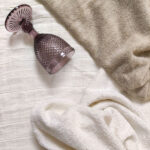 Махрові рушники лляні, пом'якшені, 45*90 см, молочний і натуральний сірий, Литва - Зображення 5