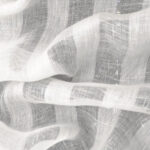 Натуральна тюль для гардин 15с432 1/101 молочна, в смужку