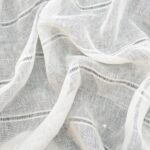 Натуральна тюль для гардин 16с79 0/101 у тонку смужку