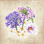 Заготовка для наволочки з гобелену "Весняний букет", 45*45см, Іспанія