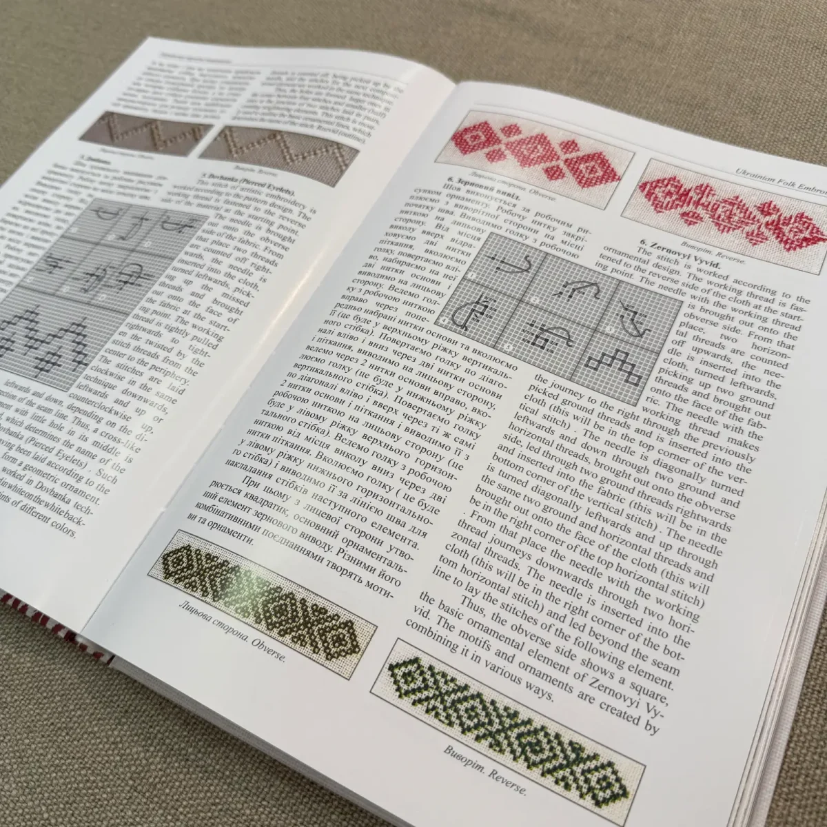 розворот книга Українське народне вишивання
